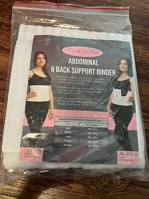 Gabriella Abdominal Back Support Binder AB 309 9” Wide Brithable Elastic • $14.99