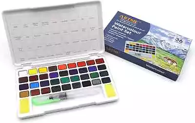 Artme Watercolour Cube Painting Set In Carry Case - 36 Vibrant Colours • £8.99