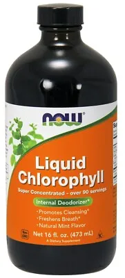 NOW Foods Chlorophyll Liquid: Super Concentrated Natural Mint Flavor • £25.13