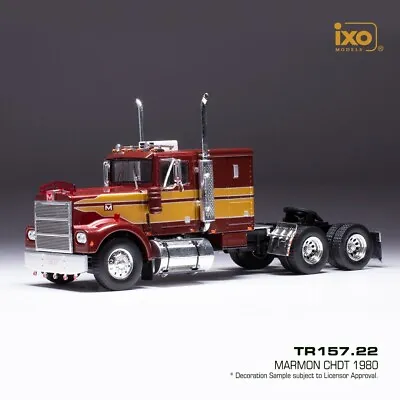 IXO 1/43 TRUCK TRACTOR CAB TR157 MARMON CHDT 1980 Dark Red/gold USA • $62
