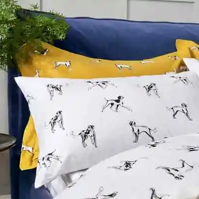 £14.95 • Buy Joules Sketchy Dogs Set Of Two Standard Pillowcases Brand New!