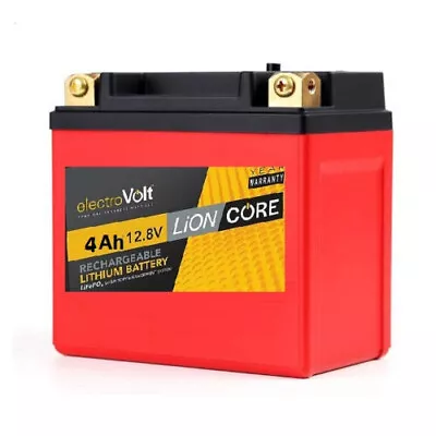 1 Electrvolt Lithium LifePo4 Battery 12.8V 4Ah Motorcycle 66000228 Compatible • $39.95