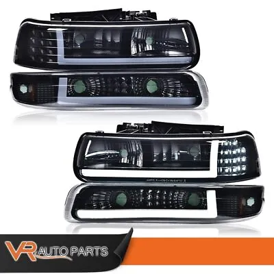 LED DRL Bar Bumper Lamps Headlights Fits For 99-02 Chevy Silverado 00-06 Tahoe • $89.80