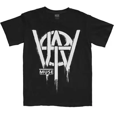 ** Muse Will Of The People Stencil Letters Black Official Licensed T-shirt ** • $19.92