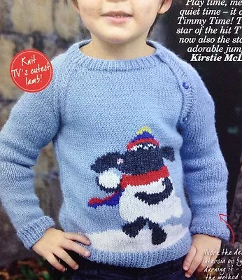 Children's Timmy Time Intarsia Lamb DK KNITTING PATTERN - Ages 1-12yrs • £1.60