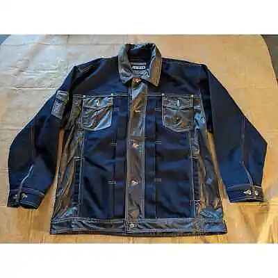 Veezo Men's Blue Denim Jacket Size Large Y2K  • $40