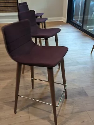 4 Purple Mid Century Jericho Counter Stool • $300