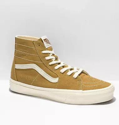 Vans Sneakers Sk8 Hi Tapered Limited Edition Peace Leaf Womens Yellow High Top • $43.99