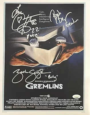 Corey Feldman Bob Bergen Zach Galligan Signed Inscribed 11x14 Photo Gremlins JSA • $263.99