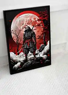 Japanese Samurai Sword Warrior Poster Ninja Print Art  Fantasy Size  A3 A4 A2 A1 • £8.95