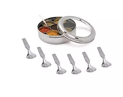 Stainless Steel Transparent Masala Box/spice Box/masala Dabba/spice Container 7  • $30.99