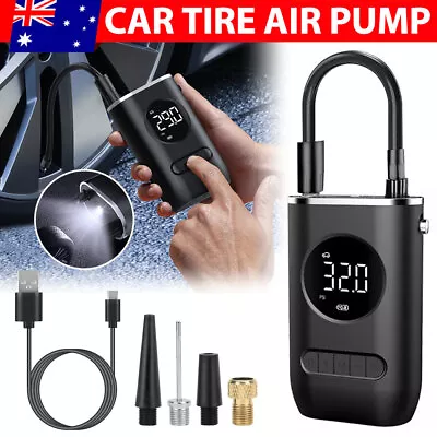 Electric Bike Air Pump Rechageable Car Tyre Inflator Bicycle Tire Air Compressor • $39.95