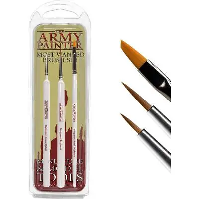 The Army Painter Most Wanted Paint Brush Set (Warhammer / Miniature Painting) • £18.84