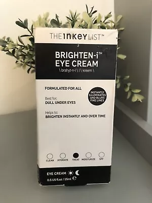 The INKEY List Brighten-i Eye Day & Night Cream 15ml. Brand New In Box. • £7.79