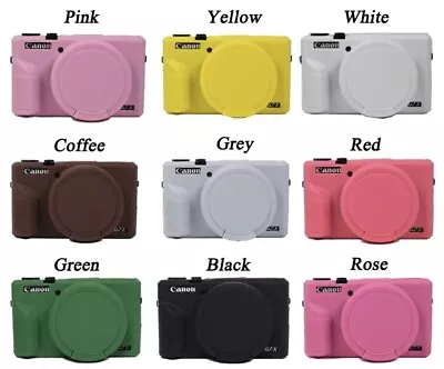 Camera Silicone Rubber Bag Body Cover Case Skin 8C For Canon G7x Mark II/G7X2 • $20