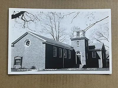 Postcard RPPC Memphis MI Michigan Congregational Church Vintage Real Photo PC • $14.99