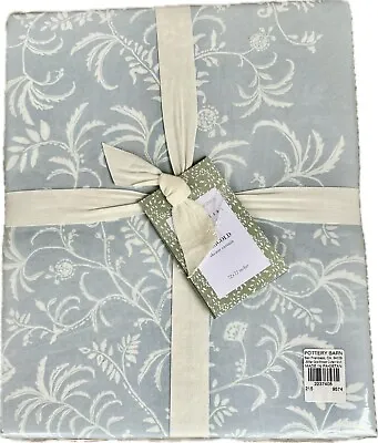 Pottery Barn NWT Julia Berolzheimer Marigold Shower Curtain Blue 72”sq Floral • $60