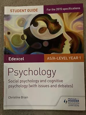 Edexcel Psychology Student Guide 1: Social Psychology And Cognitive Psychology ( • £0.99