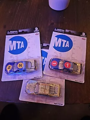 Lionel MTA Nascar Manhattan Subway Map N LINE 1 LINE 1:64 Diecast Car SET OF 4 • $40