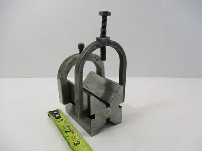 3  Large Vee Block W/ (2) Different Clamps V Block 3  L X 2  W X 2-1/4  T EC • $37.97