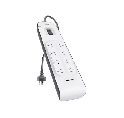 Belkin SurgePlus 8 Outlet 2 USB Surge Protector Powerboard Protected AC Outlets • $119.99