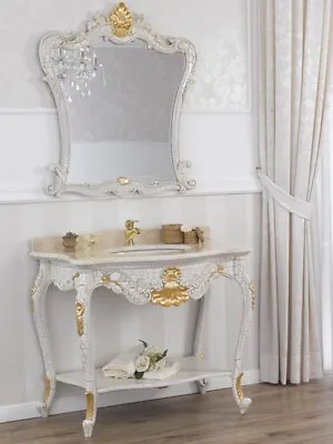 Bathroom Vanity Set With Mirror Eleonor Venetian Baroque Style Cabinet 105 Cm... • £2485