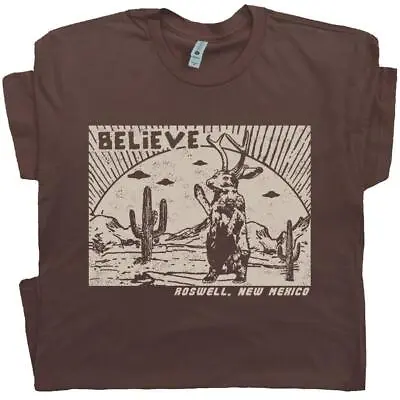 Jackalope T Shirt UFO Cool Graphic Southwest Jackrabbit Roswell New Mexico Tee • $14.98