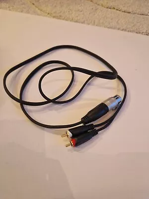 XLR Female To RCA Phono Audio Cable 1.5m  • £5