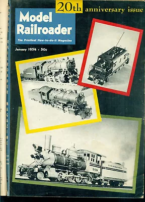 The Model Railroader - Vol. 21 1954 - 12 Issues Complete In Black Binder Index • $24