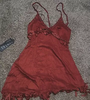 RARE PUNK Von Lancelot Red Dress Size Small • $39.99