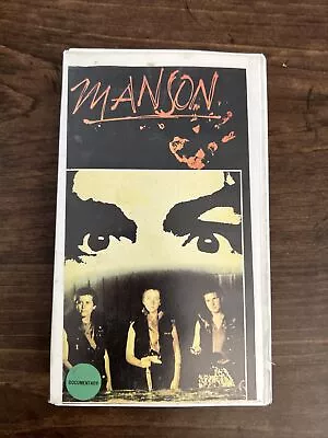 Manson VHS World Wide Video VEC 1984 Manson Family True Crime OOP Rare • $24.99