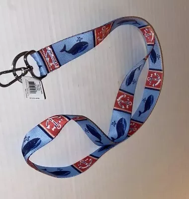 Vera Bradley Wide Lanyard Regatta Whale Blue NWT • $13.99