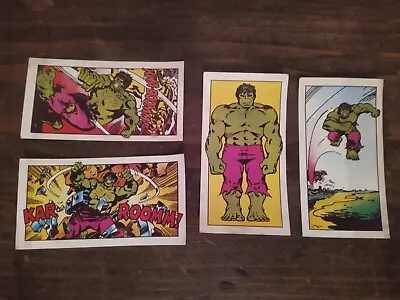 4x  Incredible Hulk - Cards - Walls Ice Cream  1979 • £2.99