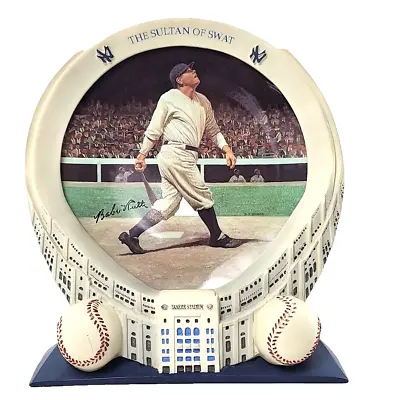 Bradford Exchange 3D Plate Babe Ruth Yankee Stadium 75th Anniversary Collection • $29.99