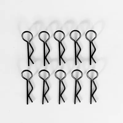 Bodywork Brackets Clips 22.5 MM Black For RC Car 1:10 1:8 10 Pcs. PartCore 31 • £12.55