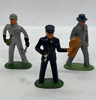 Vintage Model Train Metal People Lot Of 3 Made In USA 3” Tall • $13.75