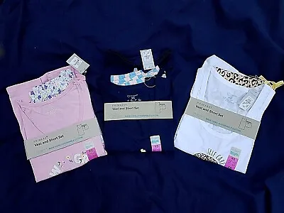 £10.99 • Buy Primark Ladies Girls  Vest Shorts Pjs  Set Sizes 6 - 20 Pyjamas