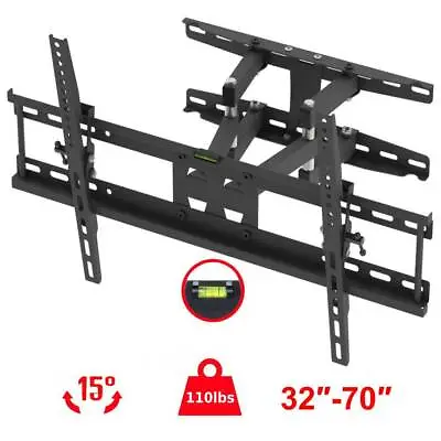 LCD LED Corner TV Wall Bracket 32 40 47 50 55 65 Inches Tilt Swivel Universal UK • £19.79