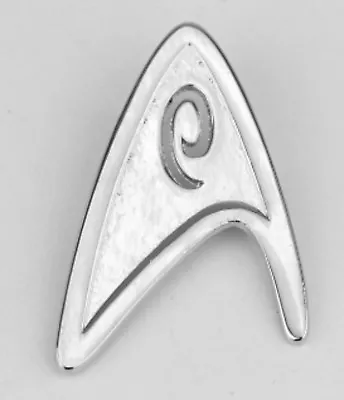 £4.99 • Buy Star Trek Brooch 3D Silver Tone Pin Not Cufflinks Treck Logo Badge Slv PLN UK