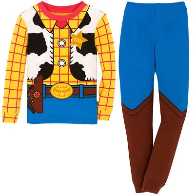 £16.75 • Buy NWT Disney Store Woody Costume PJ Pal Pajama Set Toy Story Boys Sheriff