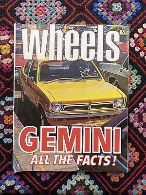 Wheels  Magazine Vintage April 1975 Cars Automobile  • $20