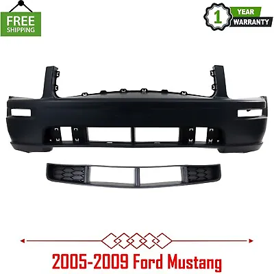 CAPA Front Bumper Cover Kit With Fog Light Holes Primed For 2005-09 Ford Mustang • $288.78