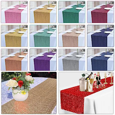 Sequin Table Runner Rose Gold/Silver Sparkly Bling Wedding Party Table Runners • £5.85