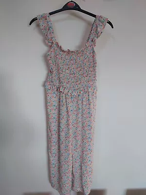 £10.99 • Buy George Girls Age 10-11 Years Pastel Floral All In One Trouser / Play Suit - NEW