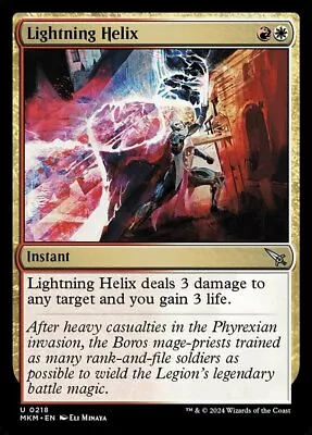 MTG Lightning Helix - Foil NM-Mint Murders At Karlov Manor  • $0.99