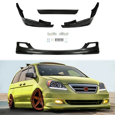 $92 • Buy For 2005-2007 Honda Odyssey MU Style Front Bumper Lip Splitter Polypropylene