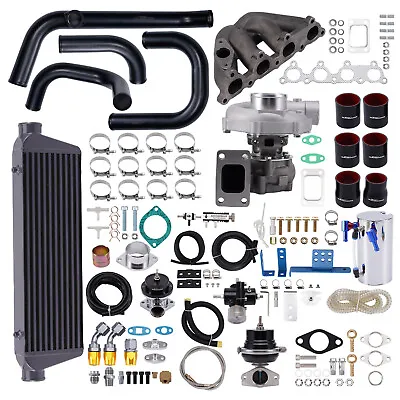 T3 Turbo Manifold Intercooler Kit For Honda Civic CRX Del Sol D15 D16 1.5L 1.6L • $803.99