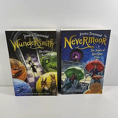 Nevermoor Book 1 +  Wundersmith Book 2 By Jessica Townsend Award Winner Kids PB • $26.50