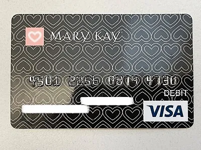 MARY KAY COSMETICS Visa Card ~ Not A Credit Card ~ Black & White Hearts UNSIGNED • $23.74