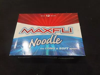 NIB Lot Of 12 MAXFLI Noodle Long & Soft White Golf Balls L3.24 • $21.95